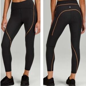 NWT Lululemon Power Thru High-Rise Tight 25" *Colour Seam Size 4
